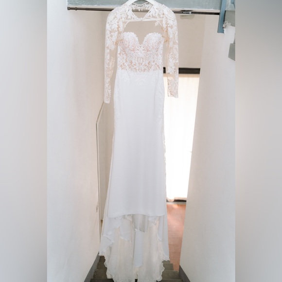 Pronovias Monroe Wedding Dress European Size 4 - Picture 2 of 12